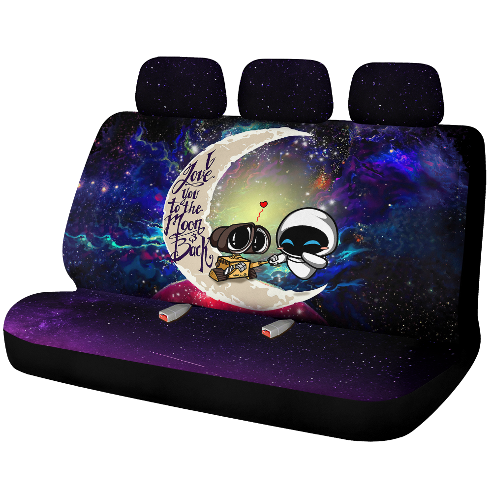 Wall - E Couple Love You To The Moon Galaxy Premium Custom Car Back Seat Covers Decor Protectors Nearkii