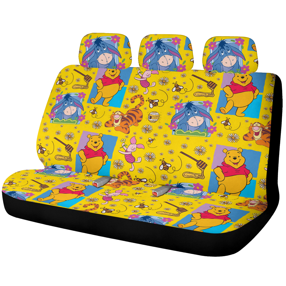 Winnie The Pooh Car Back Seat Covers Decor Protectors Nearkii