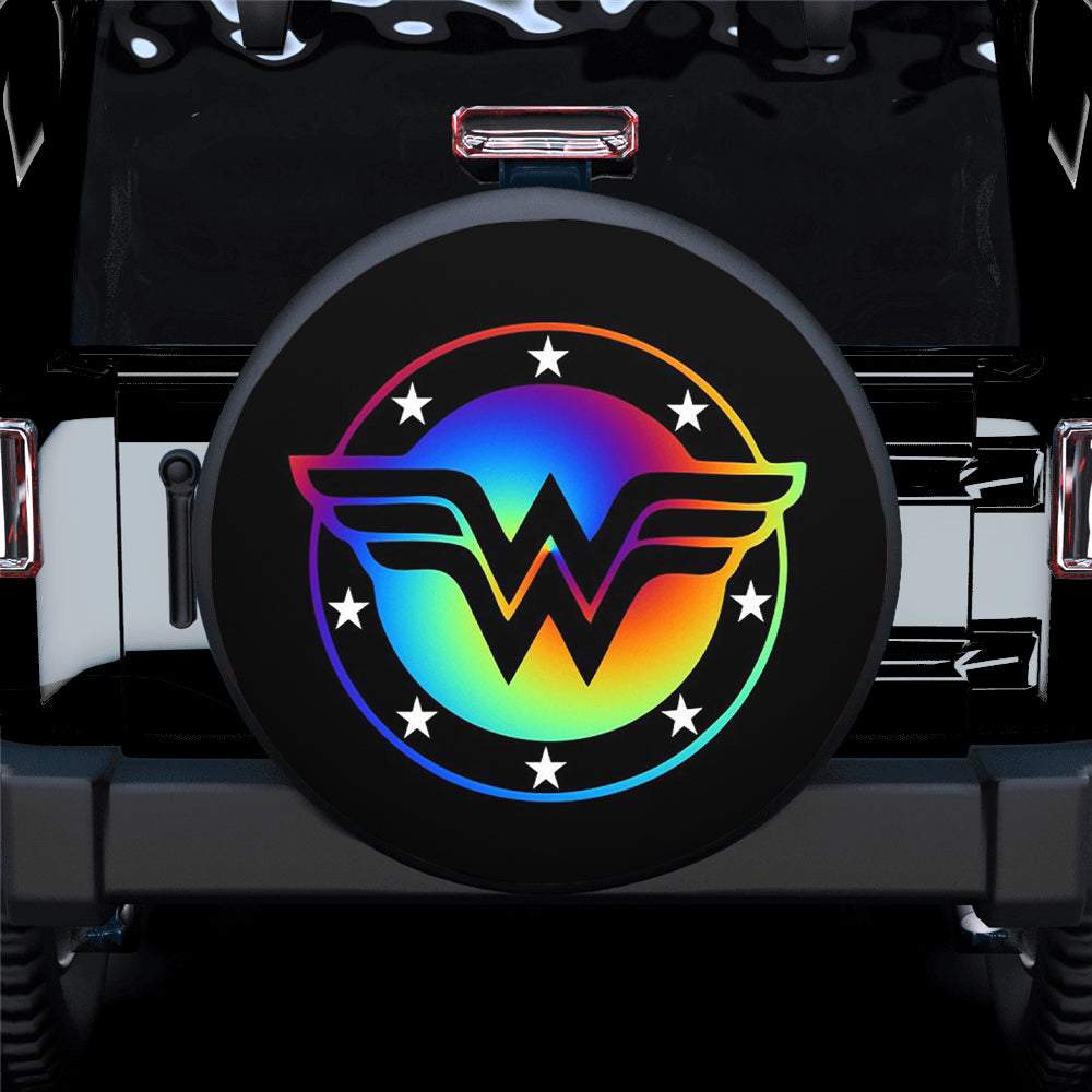 Wonder Woman Rainbow Spare Tire Covers Gift For Campers Nearkii