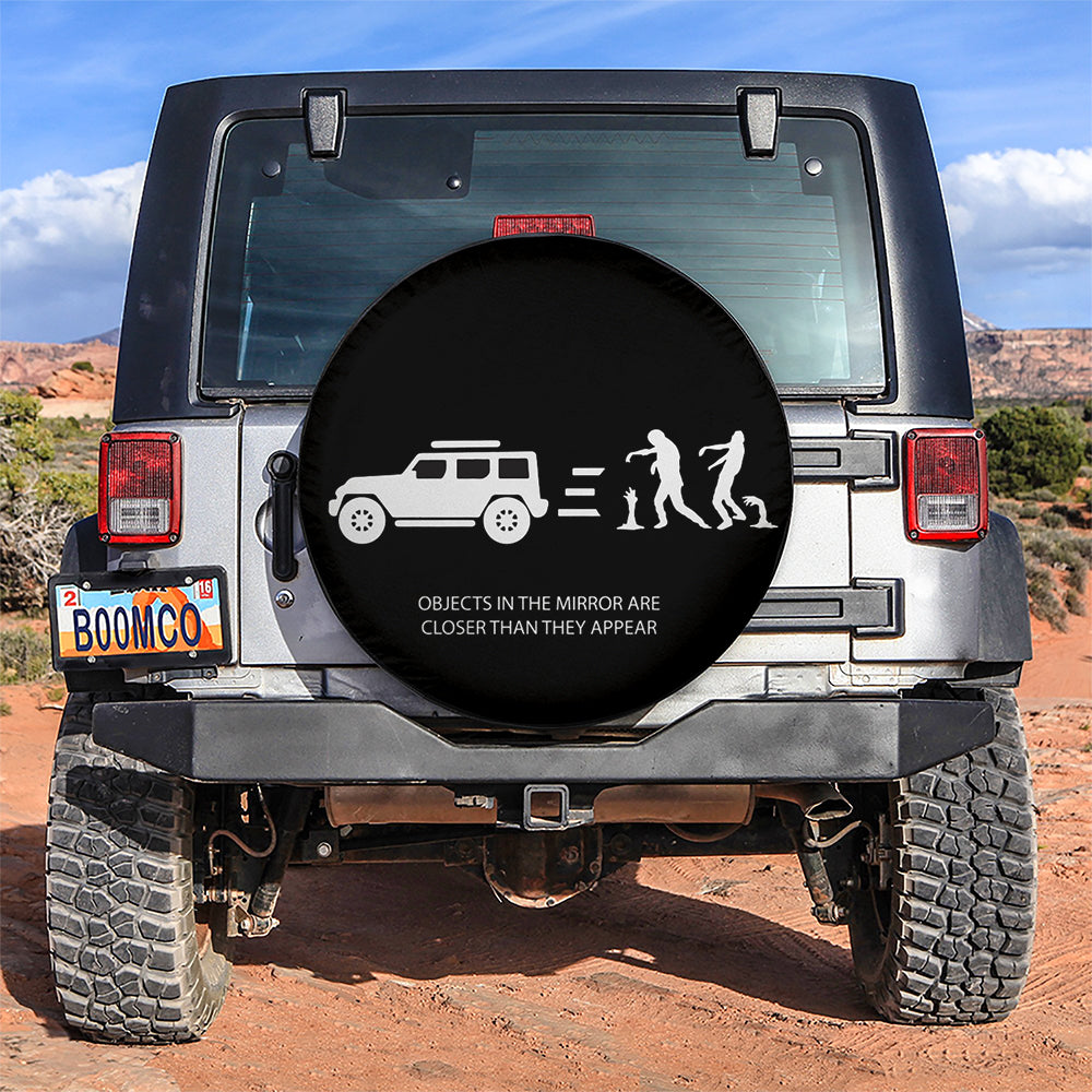 Zombie Are Closer Than They Appear Funny Jeep Car Spare Tire Covers Gift For Campers Nearkii