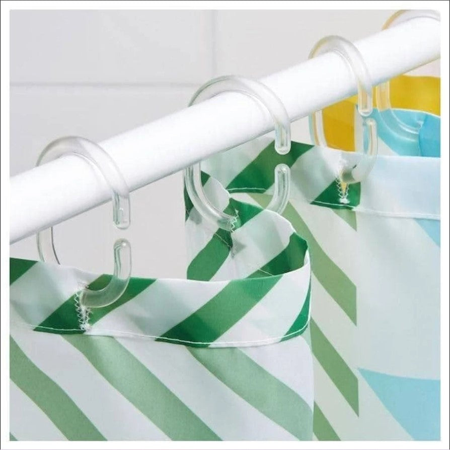 Colorful Retro Wave Shower Curtain