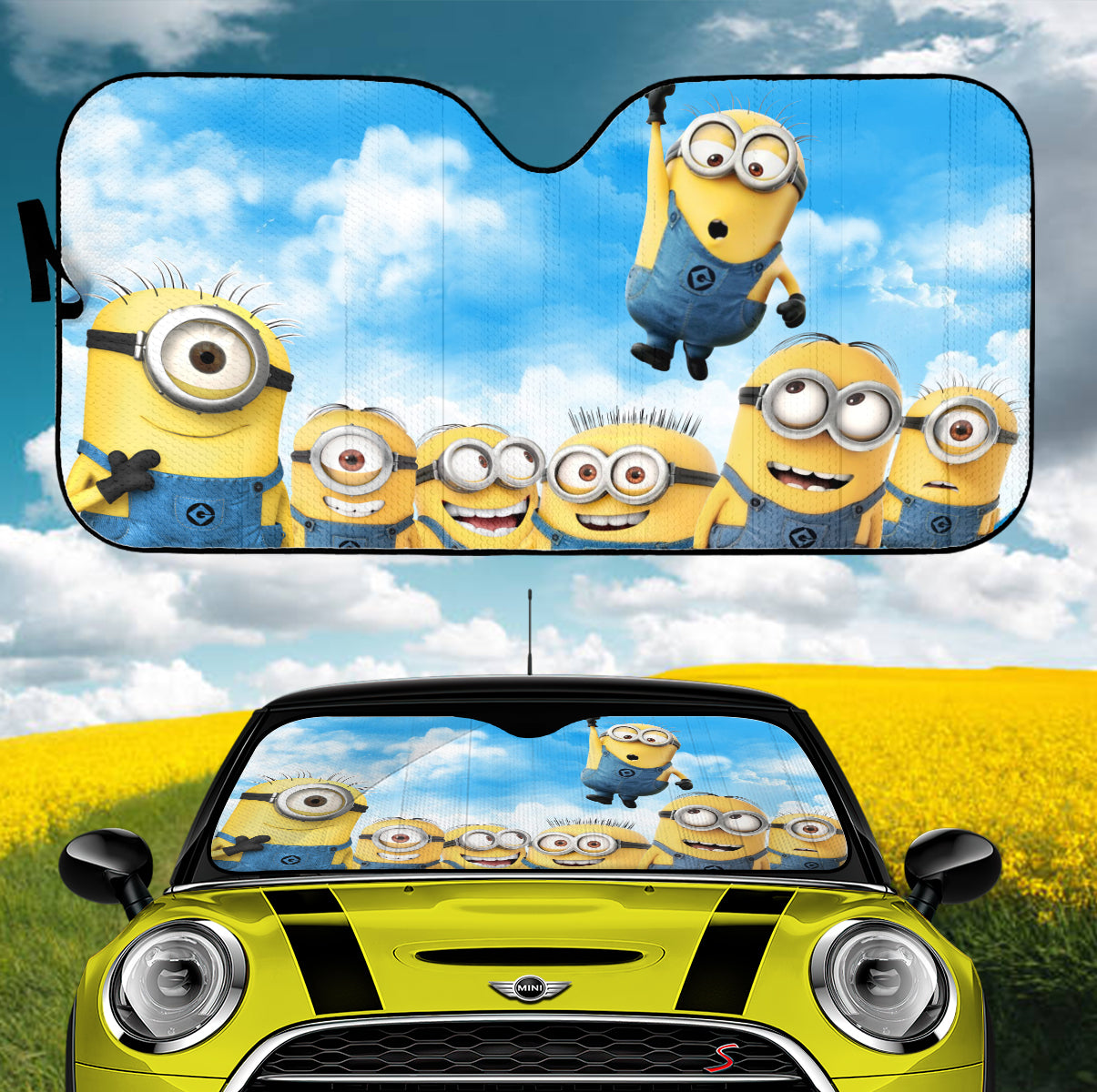 Funny Minions Car Auto Sunshades Nearkii