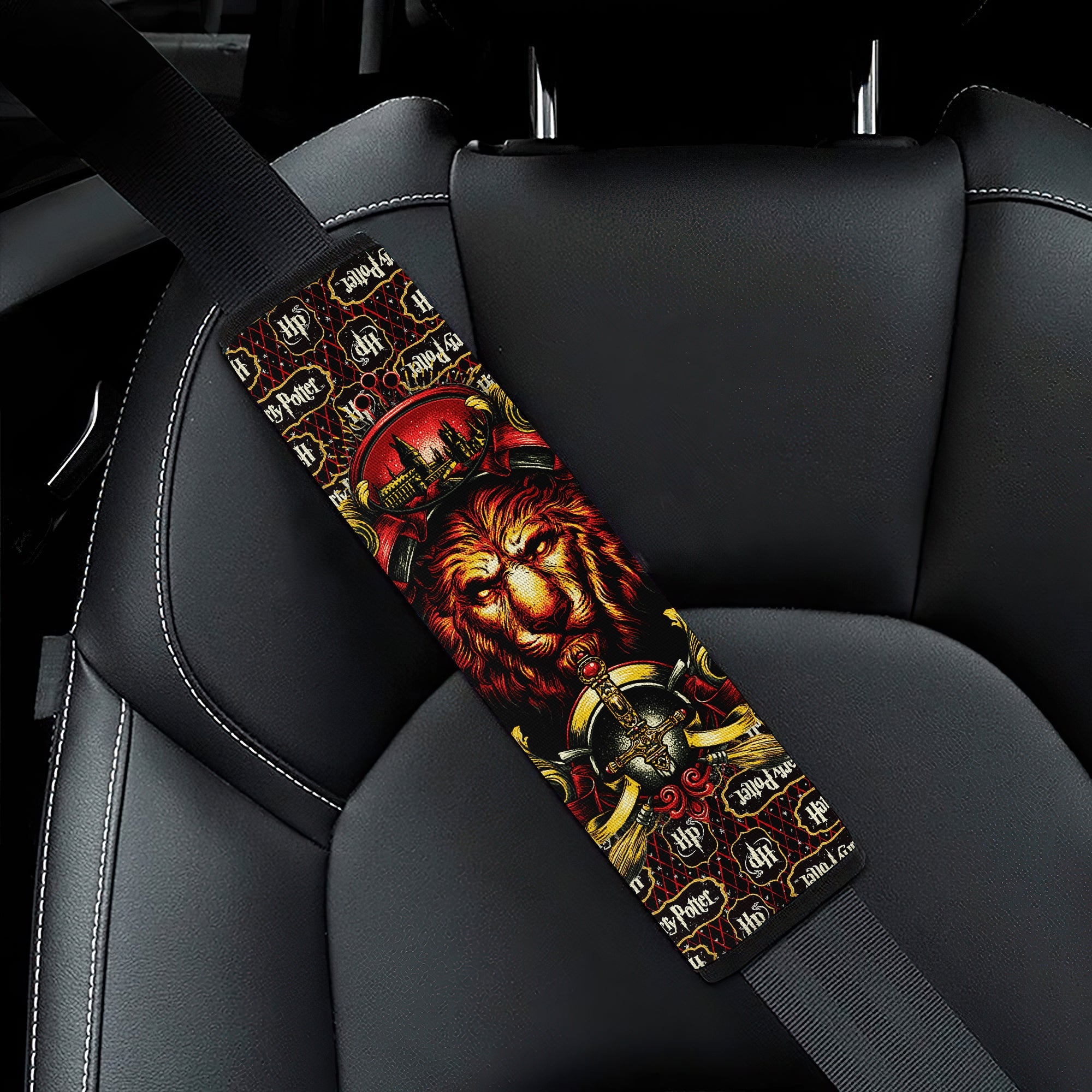 Gryffindor Harry Potter Car Seat Belt Covers Nearkii