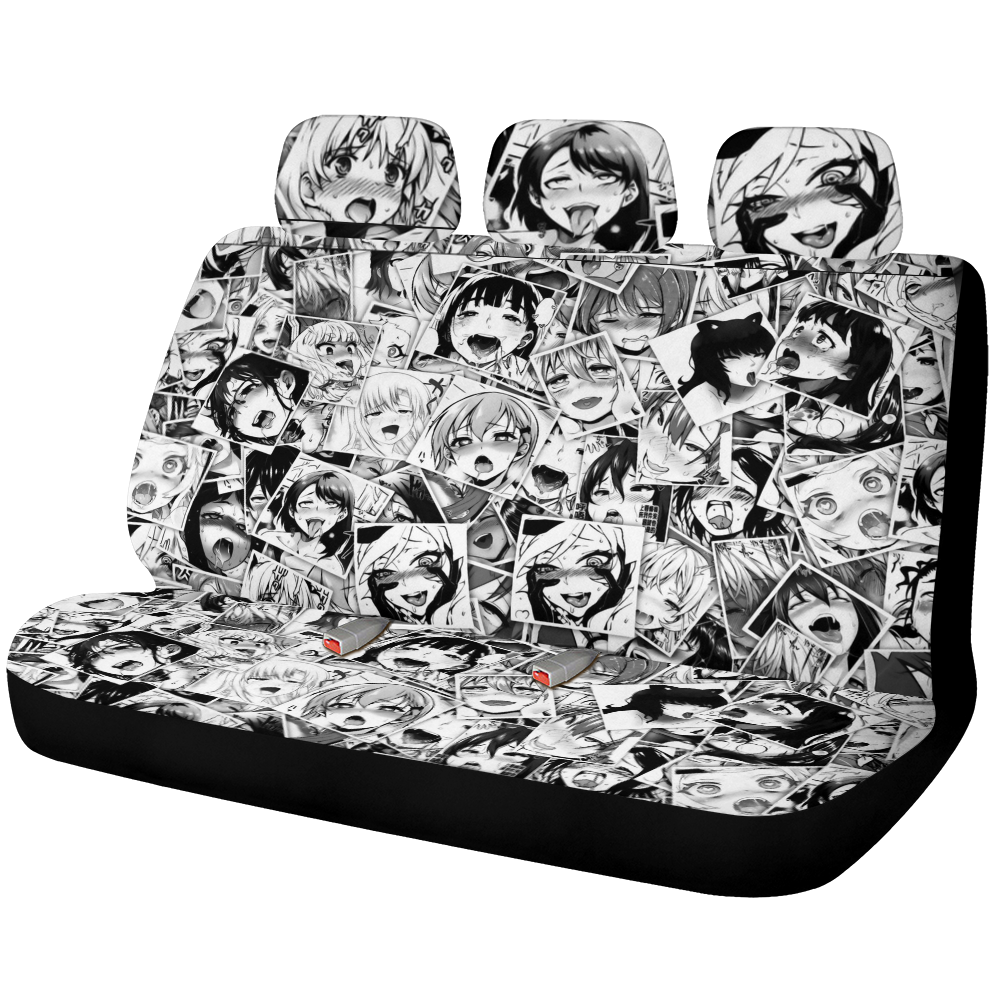 Ahegao Car Back Seat Covers Decor Protectors Nearkii