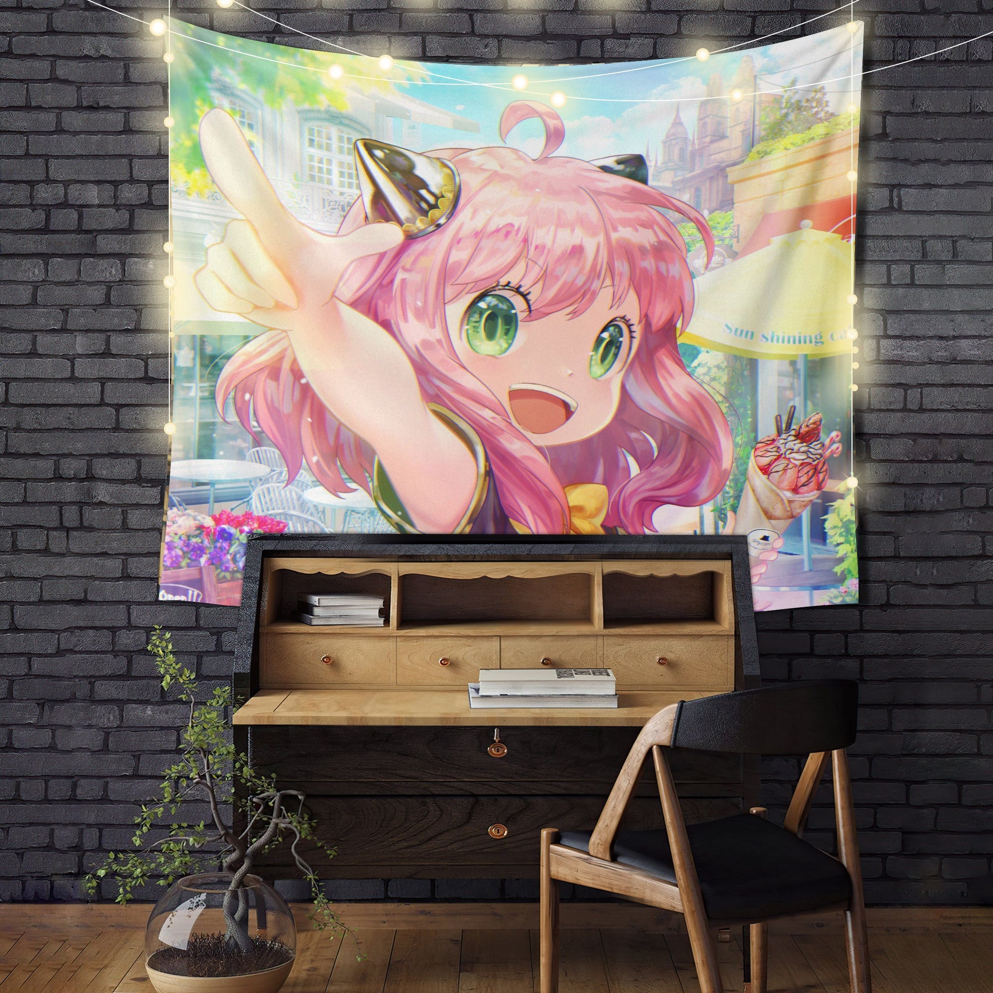 Anya Summer Spy x Family 1 Tapestry Room Decor Nearkii