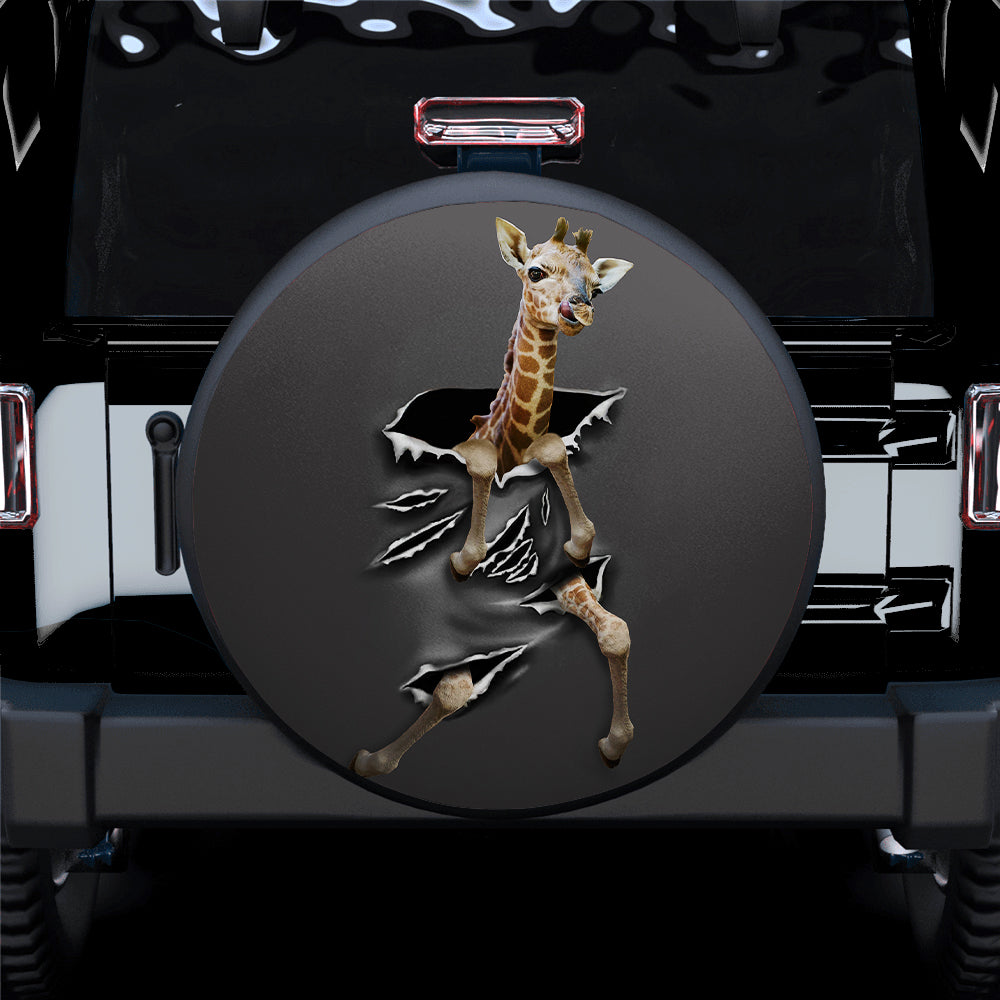 Baby Giraffe Car Spare Tire Covers Gift For Campers Nearkii