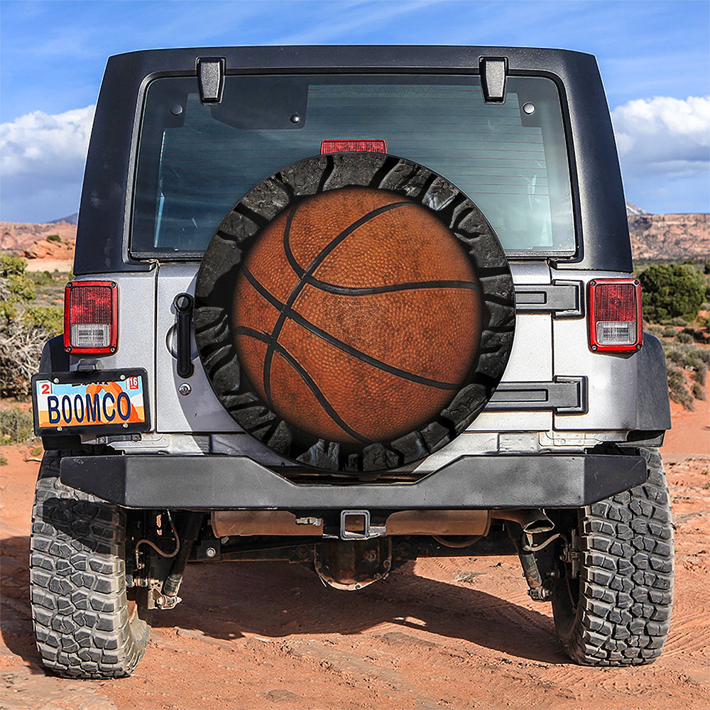 Basketball 3D Car Spare Tire Covers Gift For Campers Nearkii