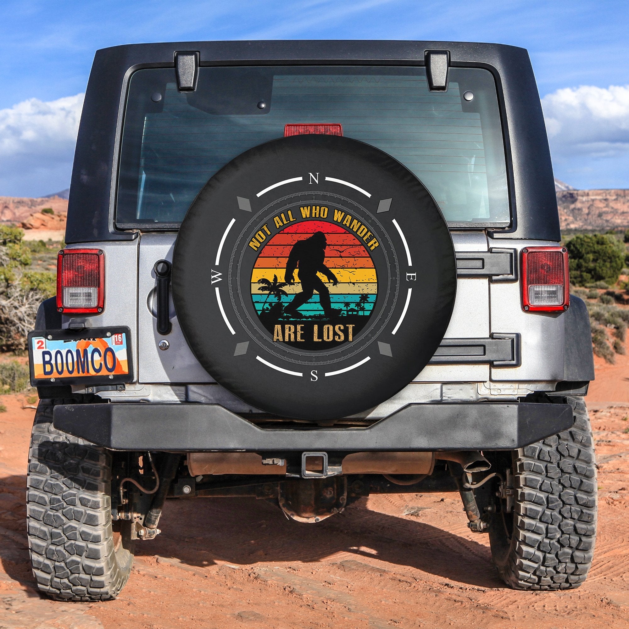 Bigfoot Spare Tire Cover Gift For Campers Nearkii