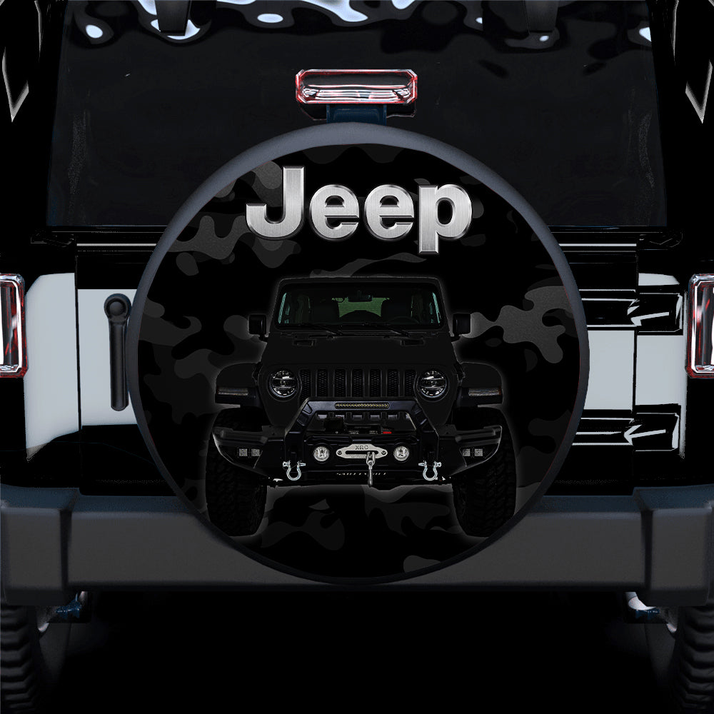 Black Jeep Camouflage Car Spare Tire Covers Gift For Campers Nearkii