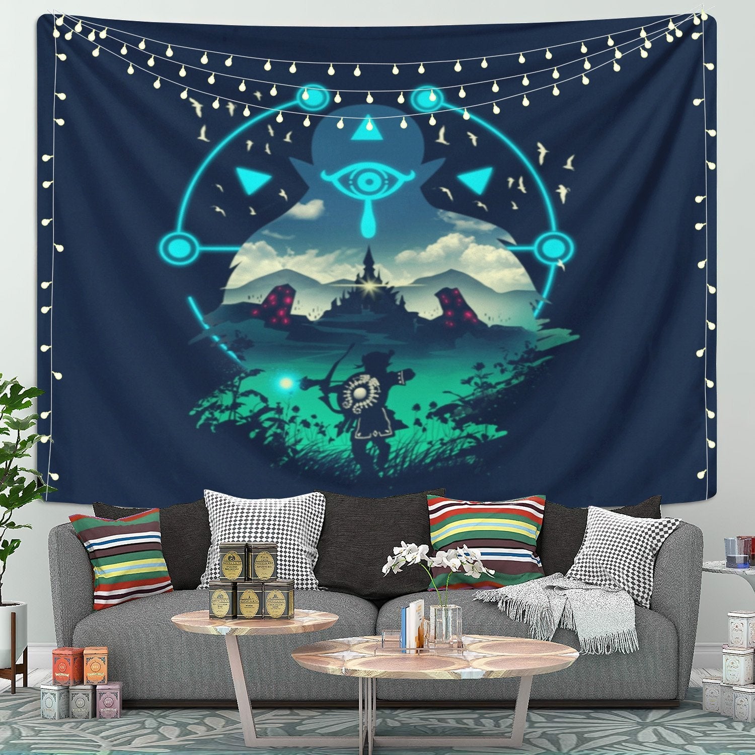 Breath Of The Wild Lezend Of Zelda Tapestry Room Decor Nearkii