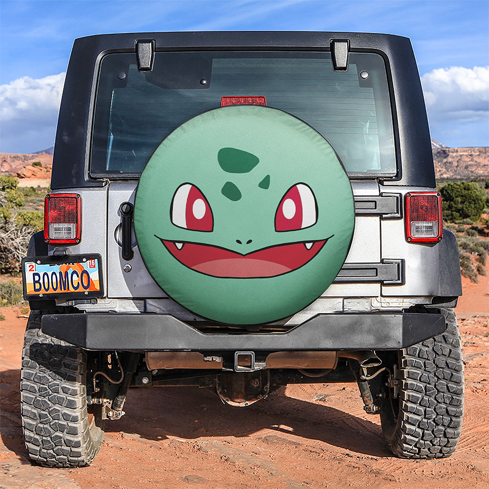 Bulbasaur Pokemon Face Car Spare Tire Covers Gift For Campers Nearkii