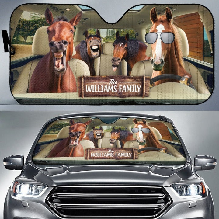 Personalized Driving Horses Car Auto Sunshades Nearkii