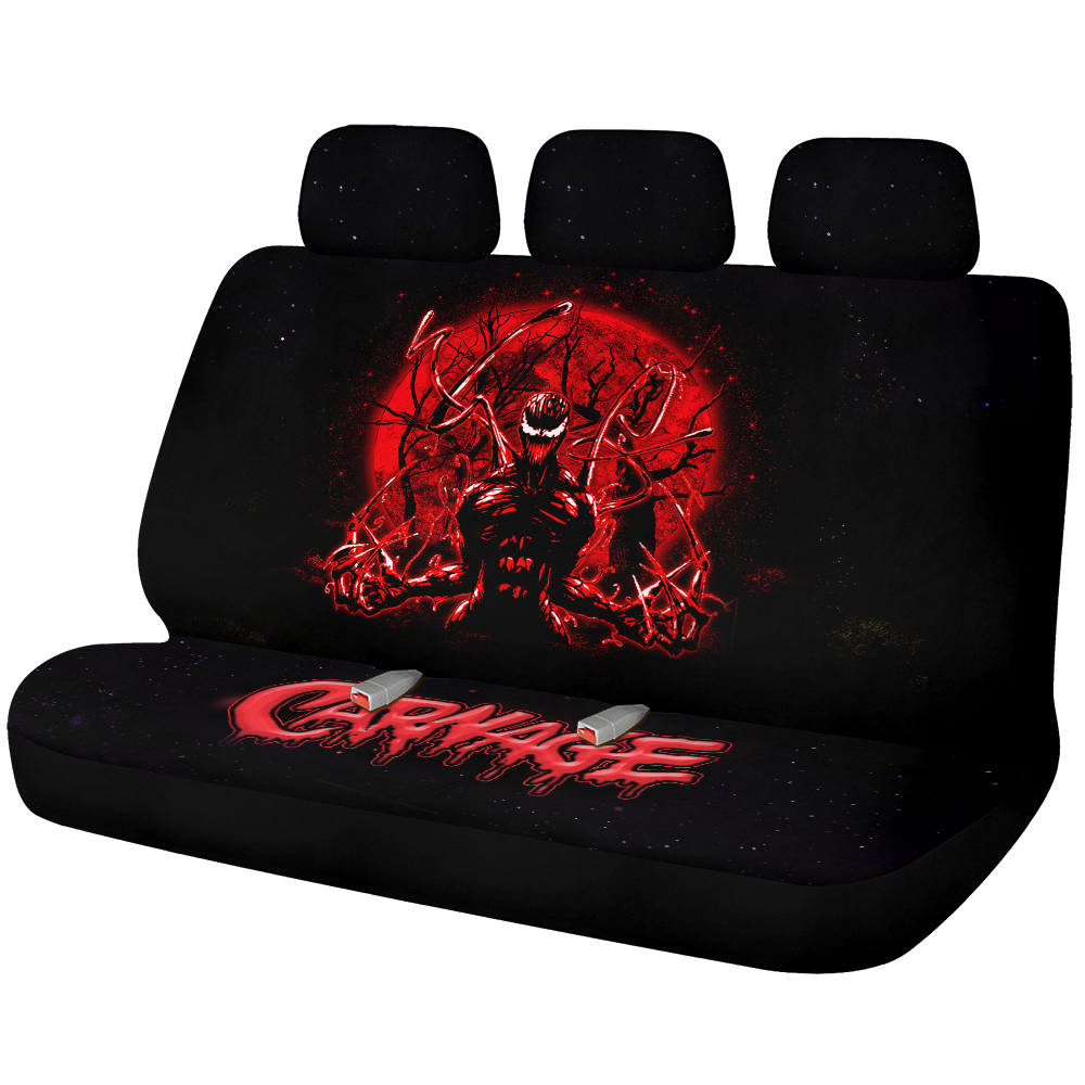 Carnage Moonlight Premium Custom Car Back Seat Covers Decor Protectors Nearkii