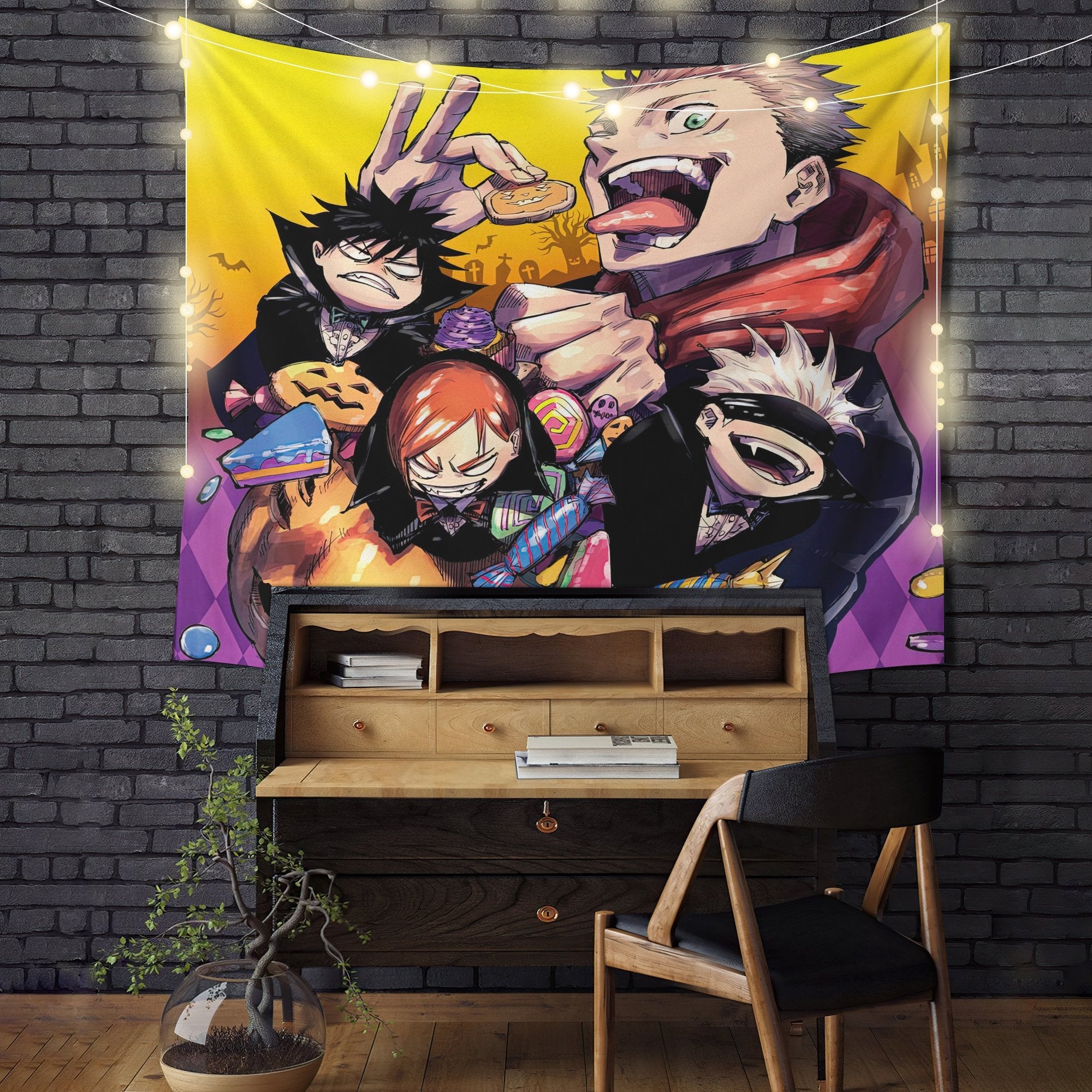 Characters From Jujutsu Kaisen Tapestry Room Decor Nearkii