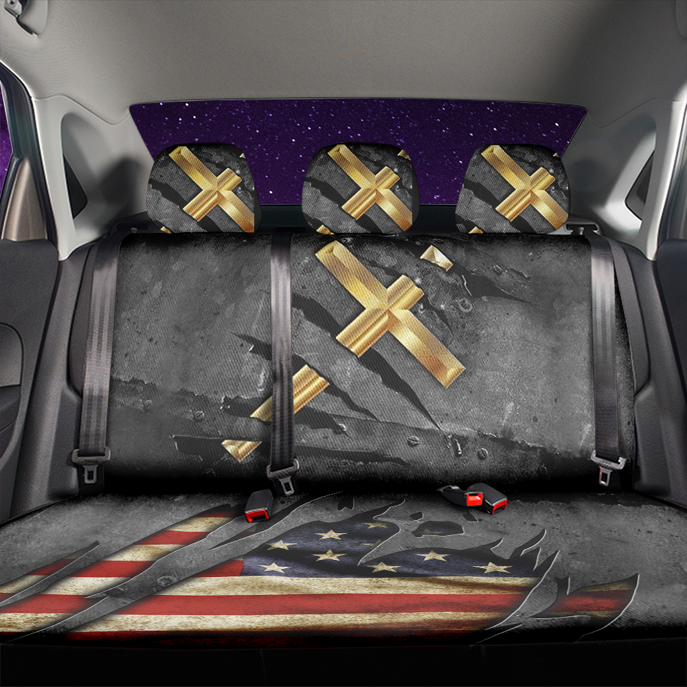 Cross Car Back Seat Covers Decor Protectors Nearkii