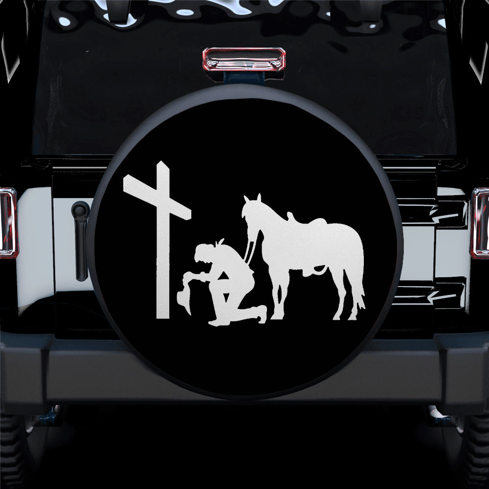 Cross Men Horse Car Spare Tire Covers Gift For Campers Nearkii