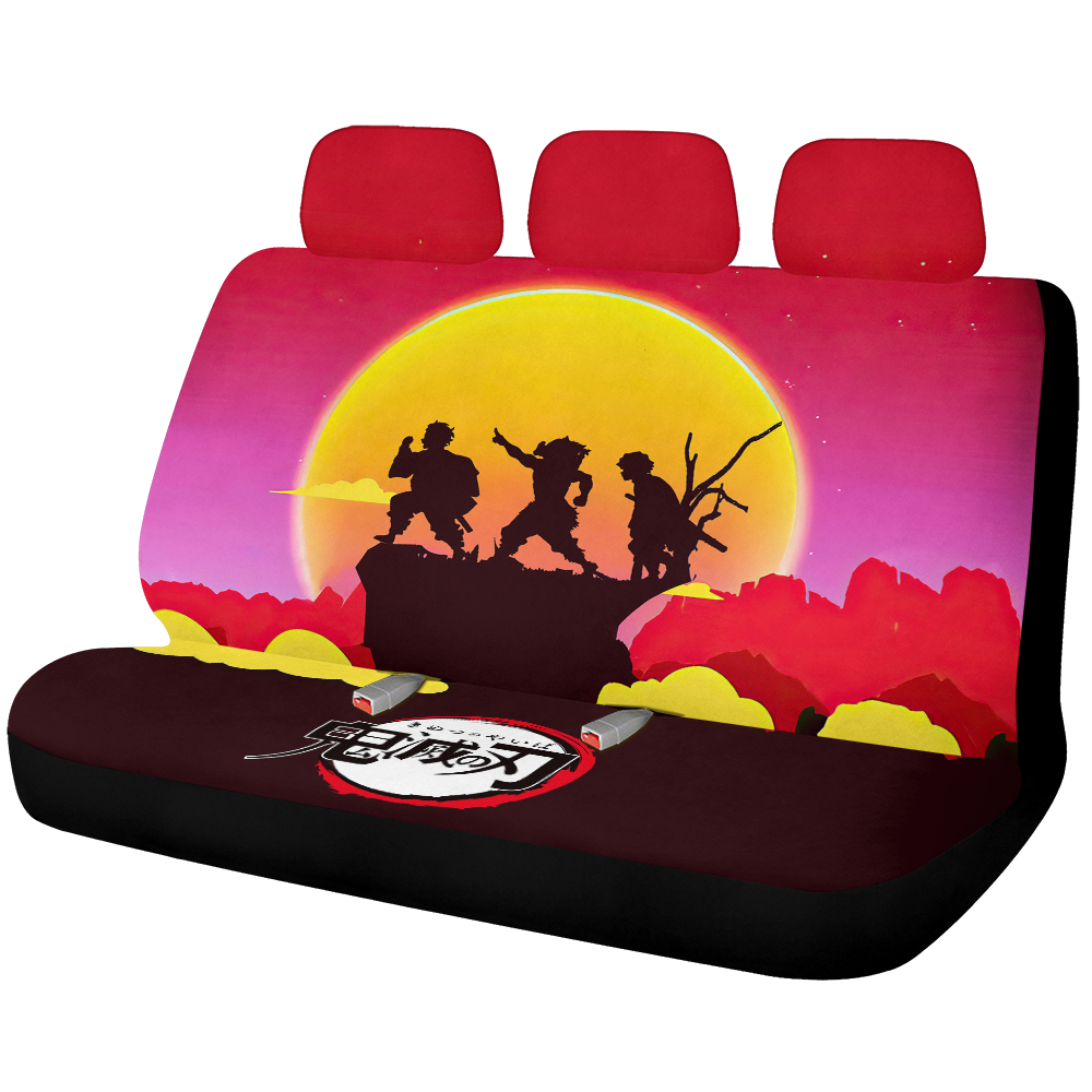 Demon Slayer Kimetsu No Yaiba Sunset Car Back Seat Covers Decor Protectors Nearkii