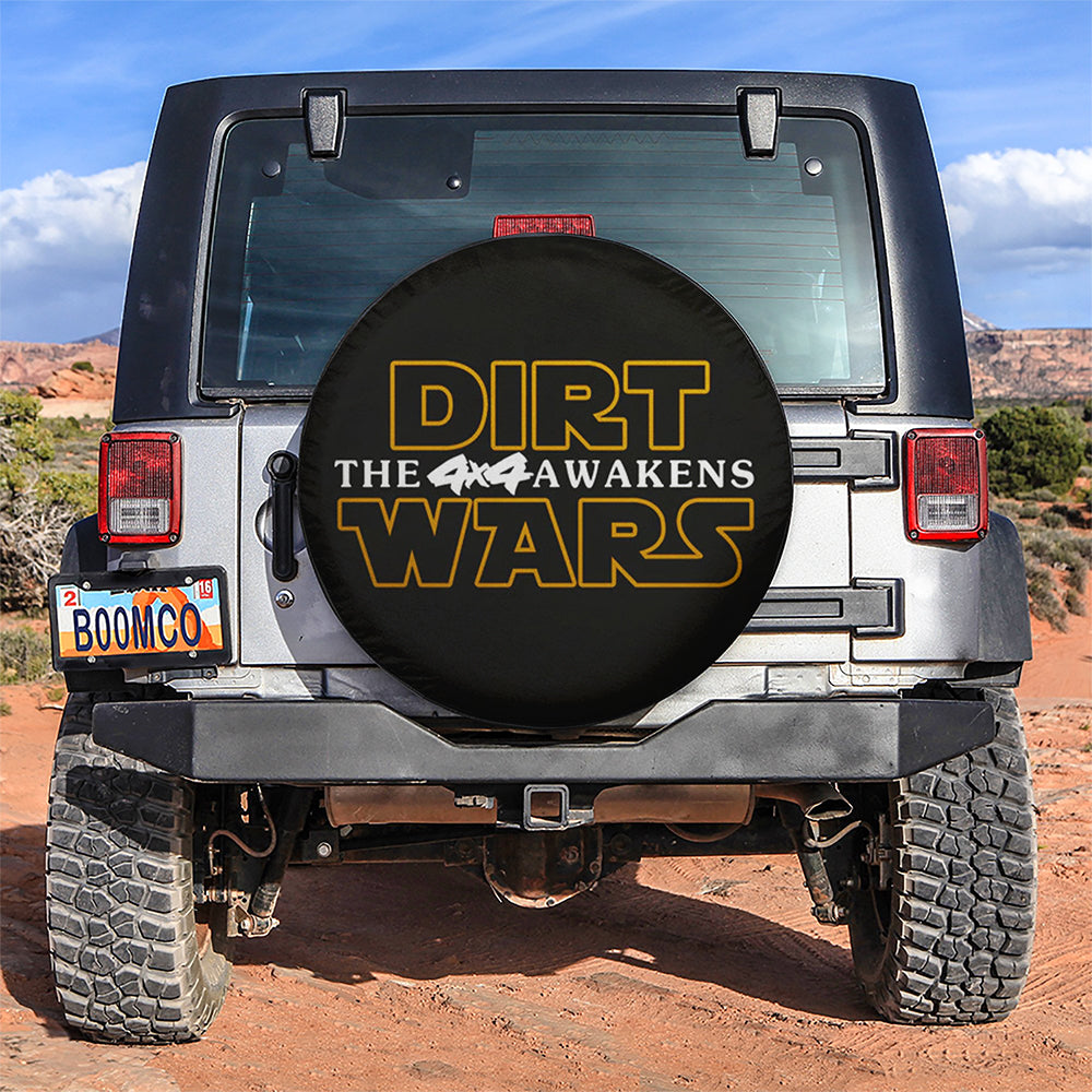 Dirt Wars Car Spare Tire Covers Gift For Campers Nearkii