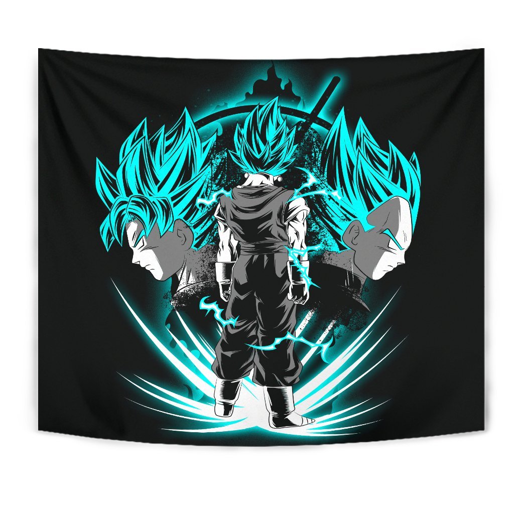 Dragon Ball Goku Vegeta Blue Tapestry Room Decor Nearkii