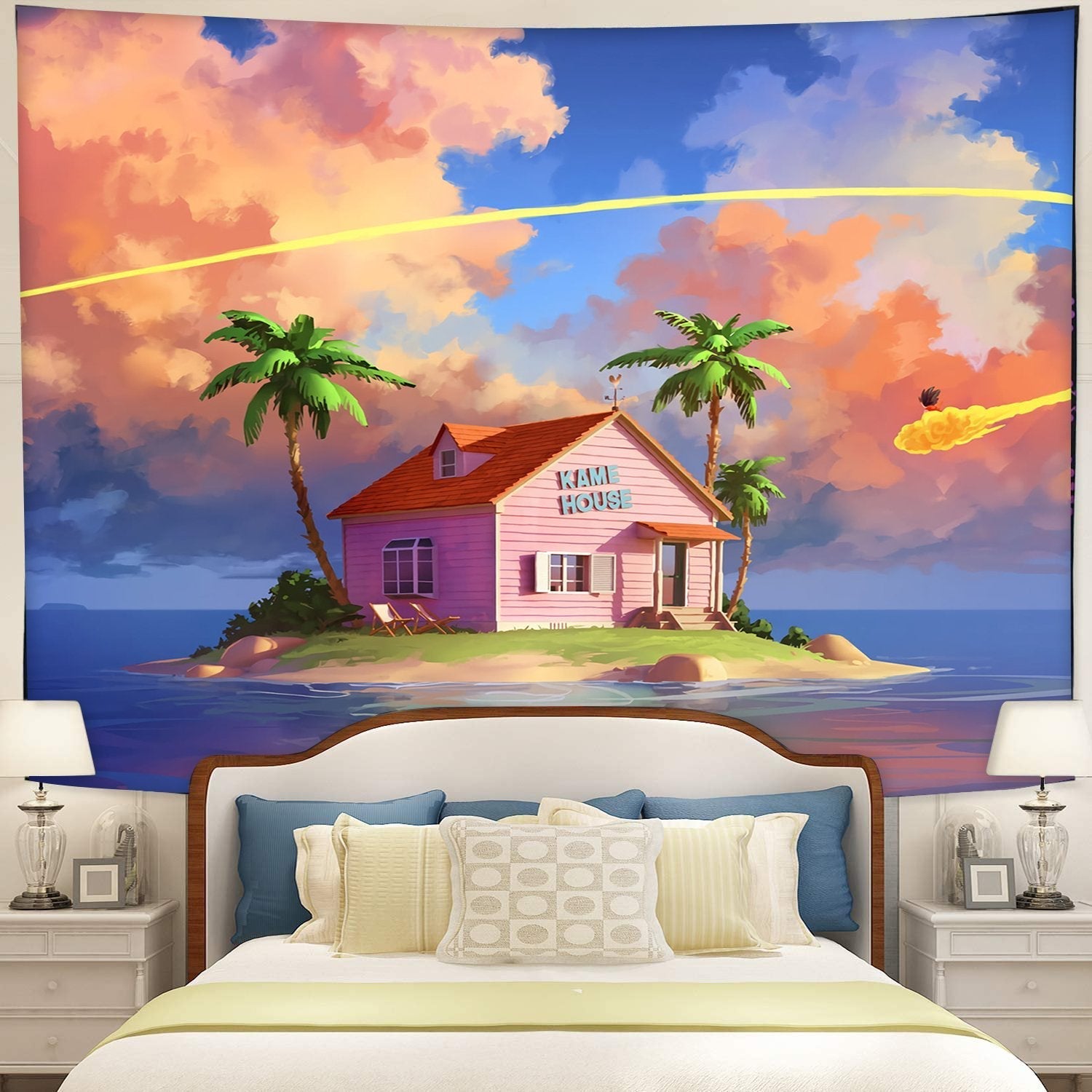 Dragon Ball Kame House Anime Tapestry Room Decor Nearkii