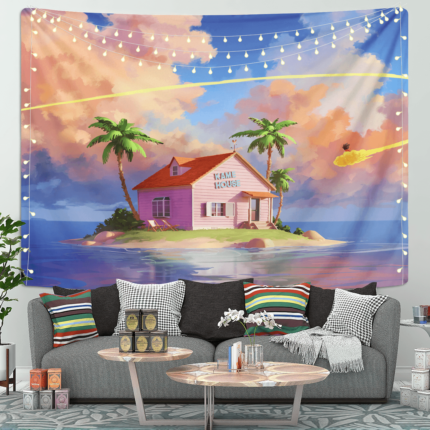 Dragon Ball Kame House Anime Tapestry Room Decor Nearkii