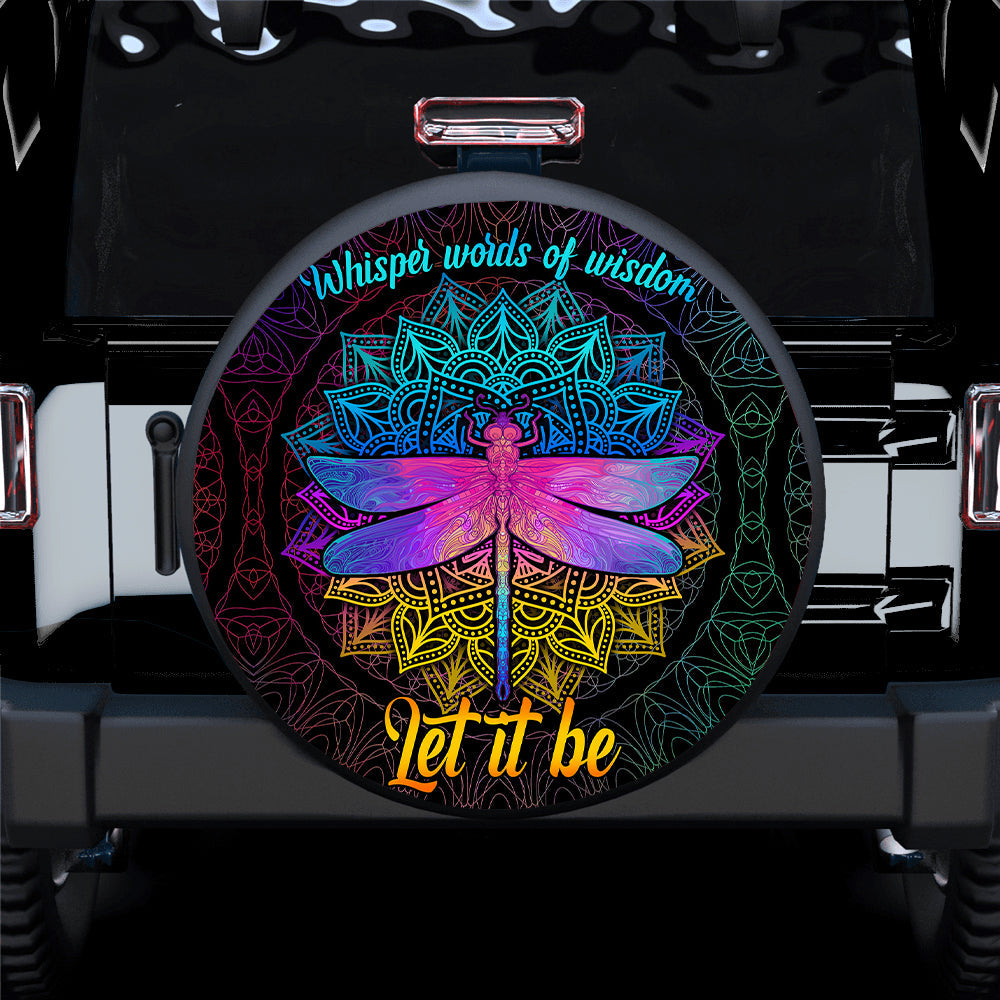 Dragonfly Mandala Let It Be Car Spare Tire Covers Gift For Campers Nearkii