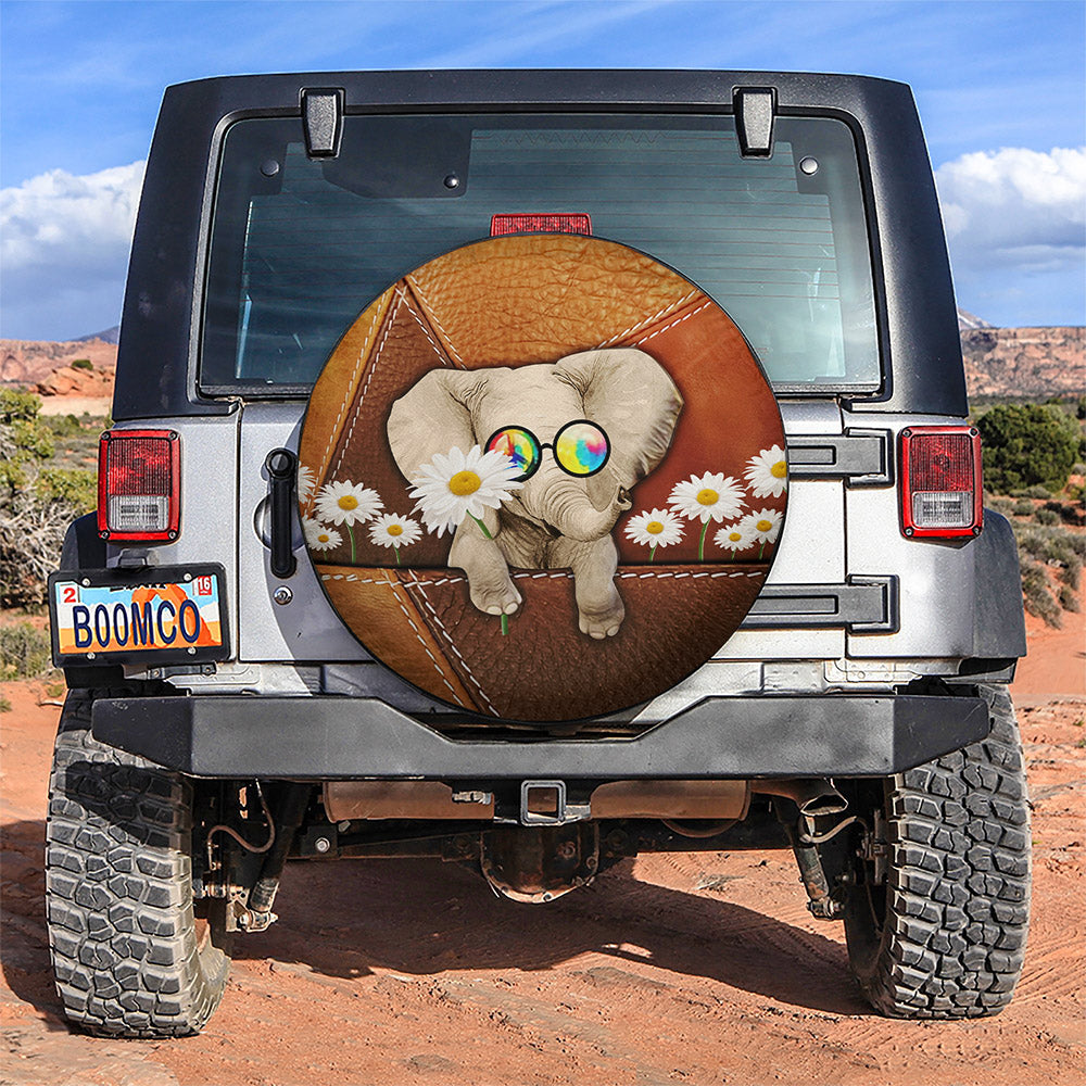 Elephant Hippie Car Spare Tire Covers Gift For Campers Nearkii