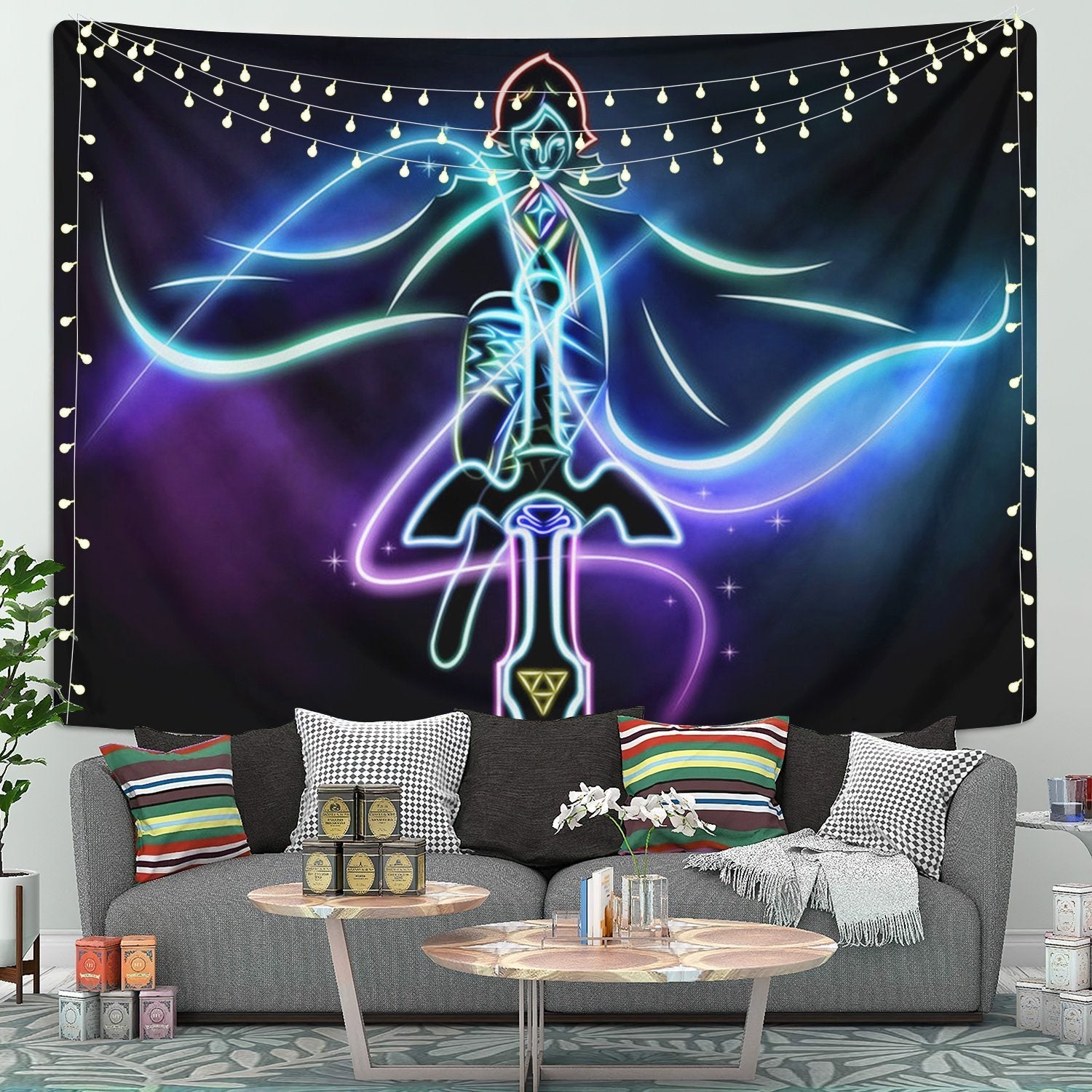 Fee And The Master Sword The Legend Of Zelda Tapestry Room Decor Nearkii