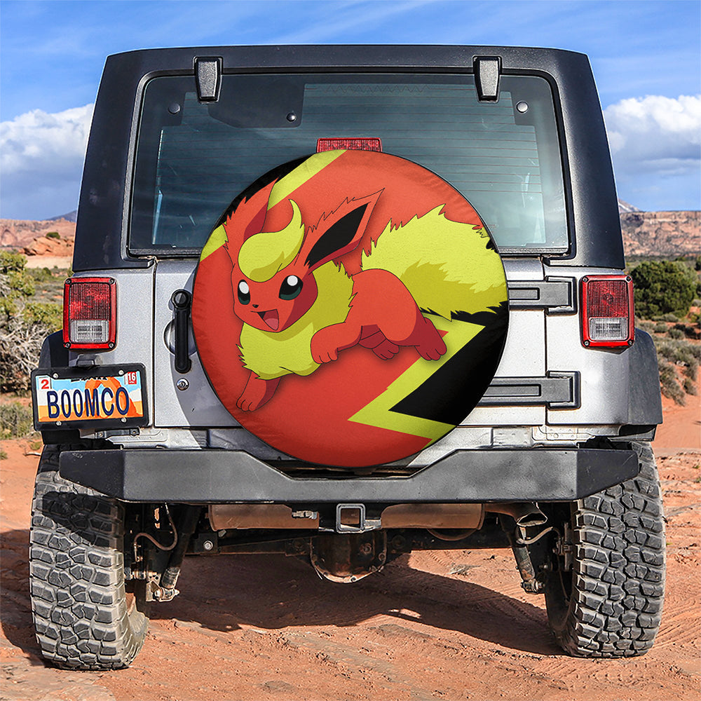 Flareon Pokemon Car Spare Tire Covers Gift For Campers Nearkii