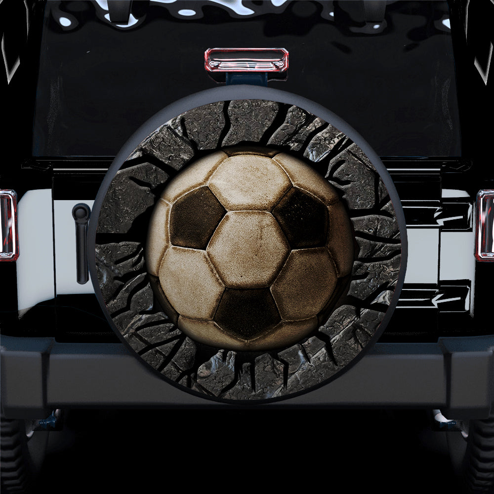 Football Soccer 3D Car Spare Tire Covers Gift For Campers Nearkii