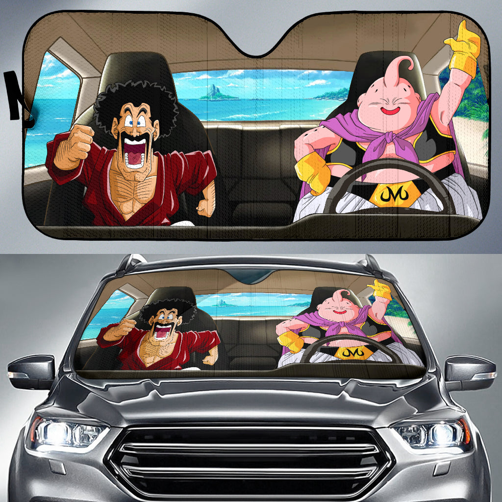 Dragon Ball Fat Buu And Satan Car Auto Sunshades Nearkii