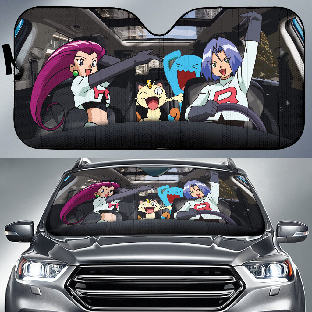 Pokemon Rocket Team Car Auto Sunshades Nearkii