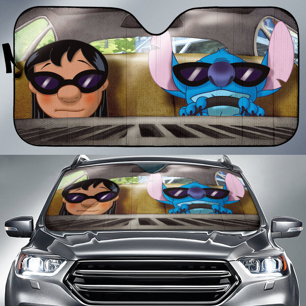 Stitch And Lilo Car Auto Sun Shades Windshield Accessories Decor Gift Nearkii