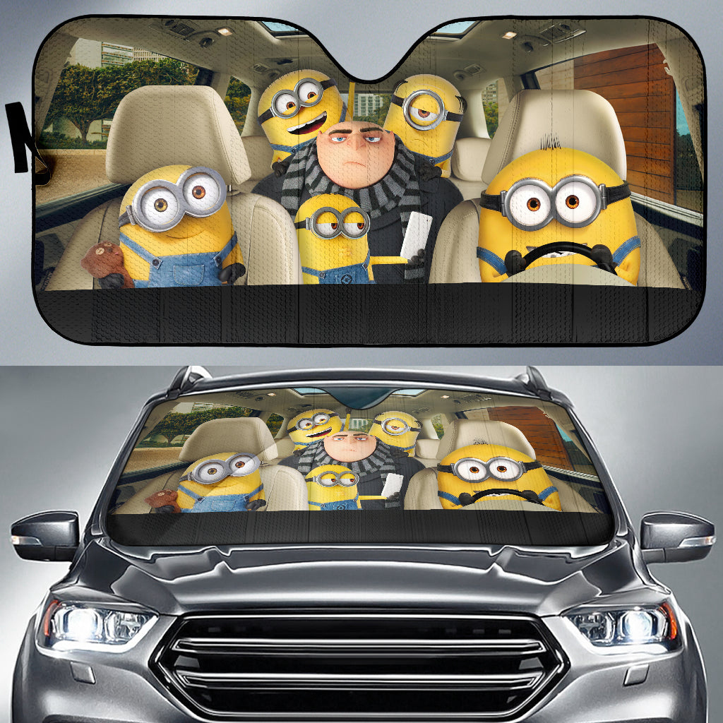 Despicable Me Gru And Minions Car Auto Sunshades Nearkii