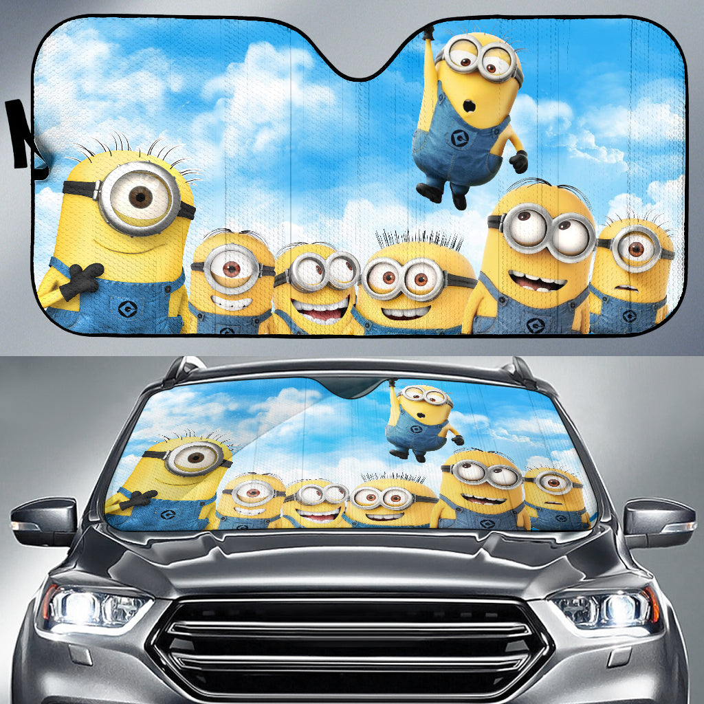 Funny Minions Car Auto Sunshades Nearkii