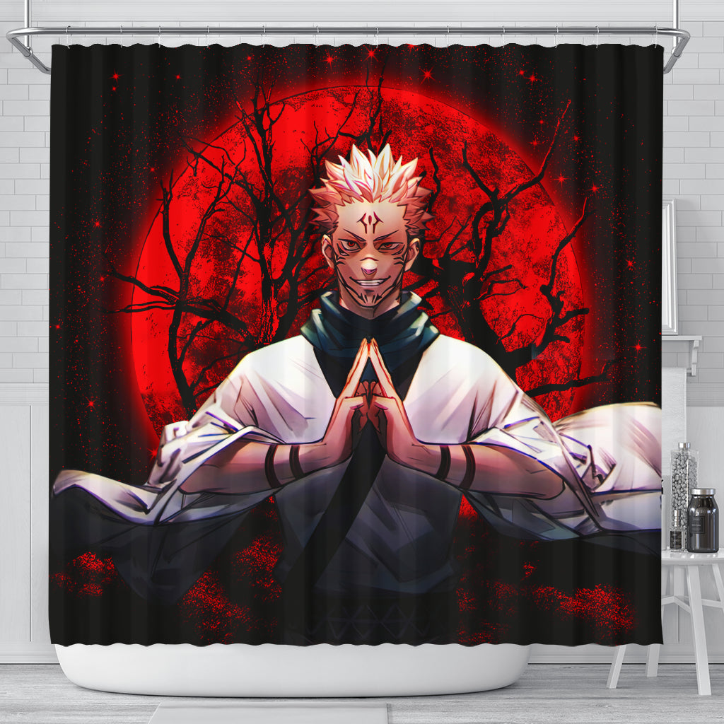 Sukuna Anime Moonlight Shower Curtain Nearkii