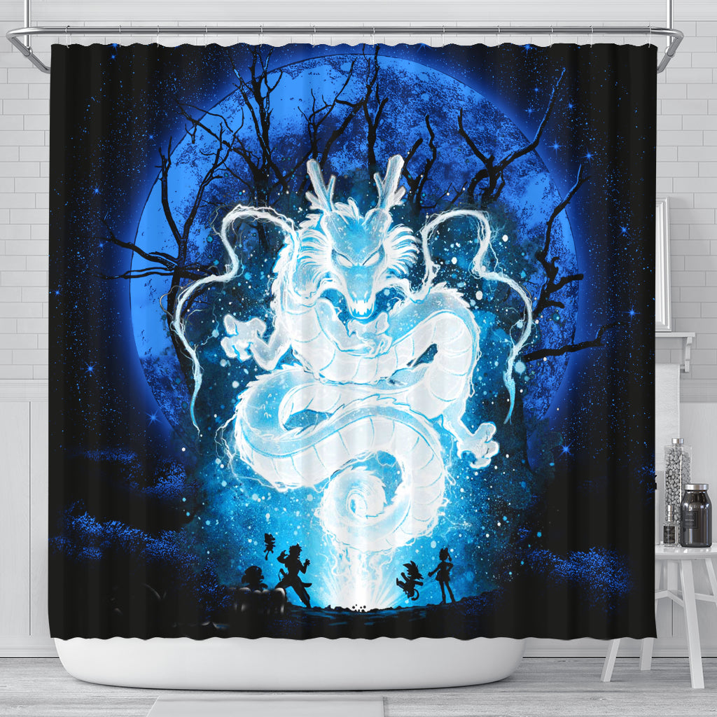 Shenron Dragon Ball Anime Moonlight Shower Curtain Nearkii