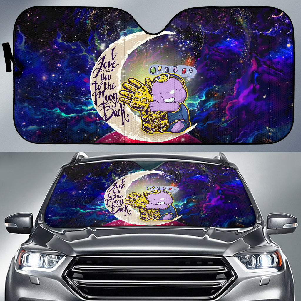 Cute Thanos Love You To The Moon Galaxy Car Auto Sunshades Nearkii