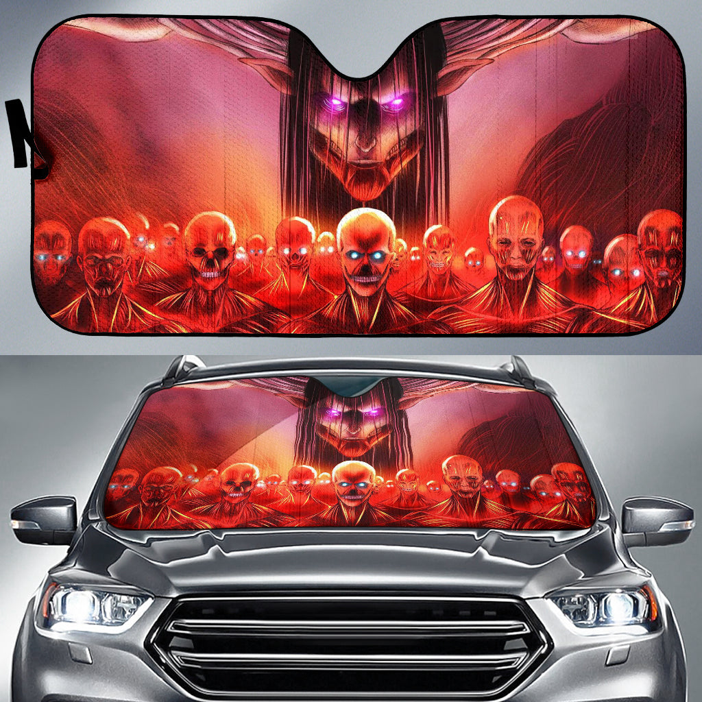 Attack On Titan Eren Car Auto Sunshades Nearkii