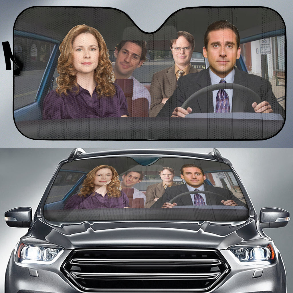 The Office Driving Funny Car Auto Sunshades Nearkii