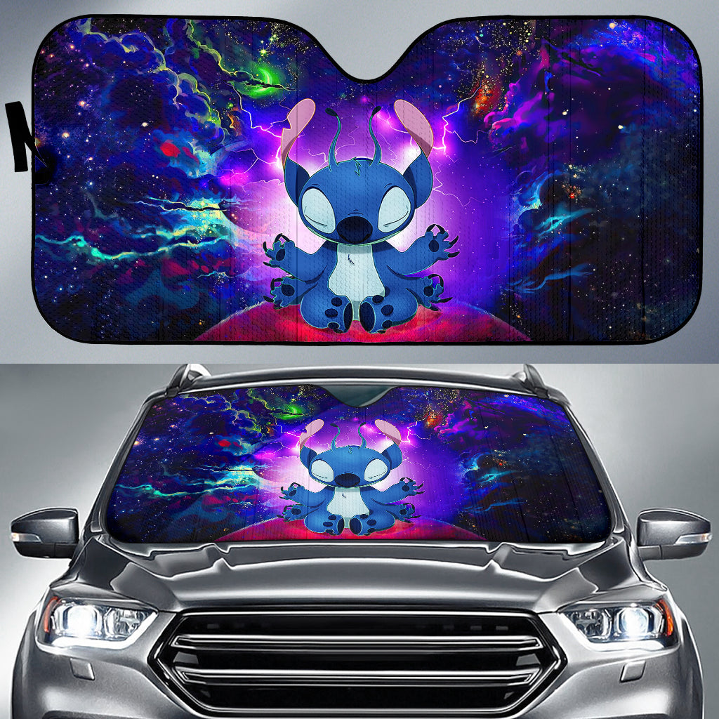 Stitch Yoga Love You To The Moon Galaxy Car Auto Sunshades Nearkii