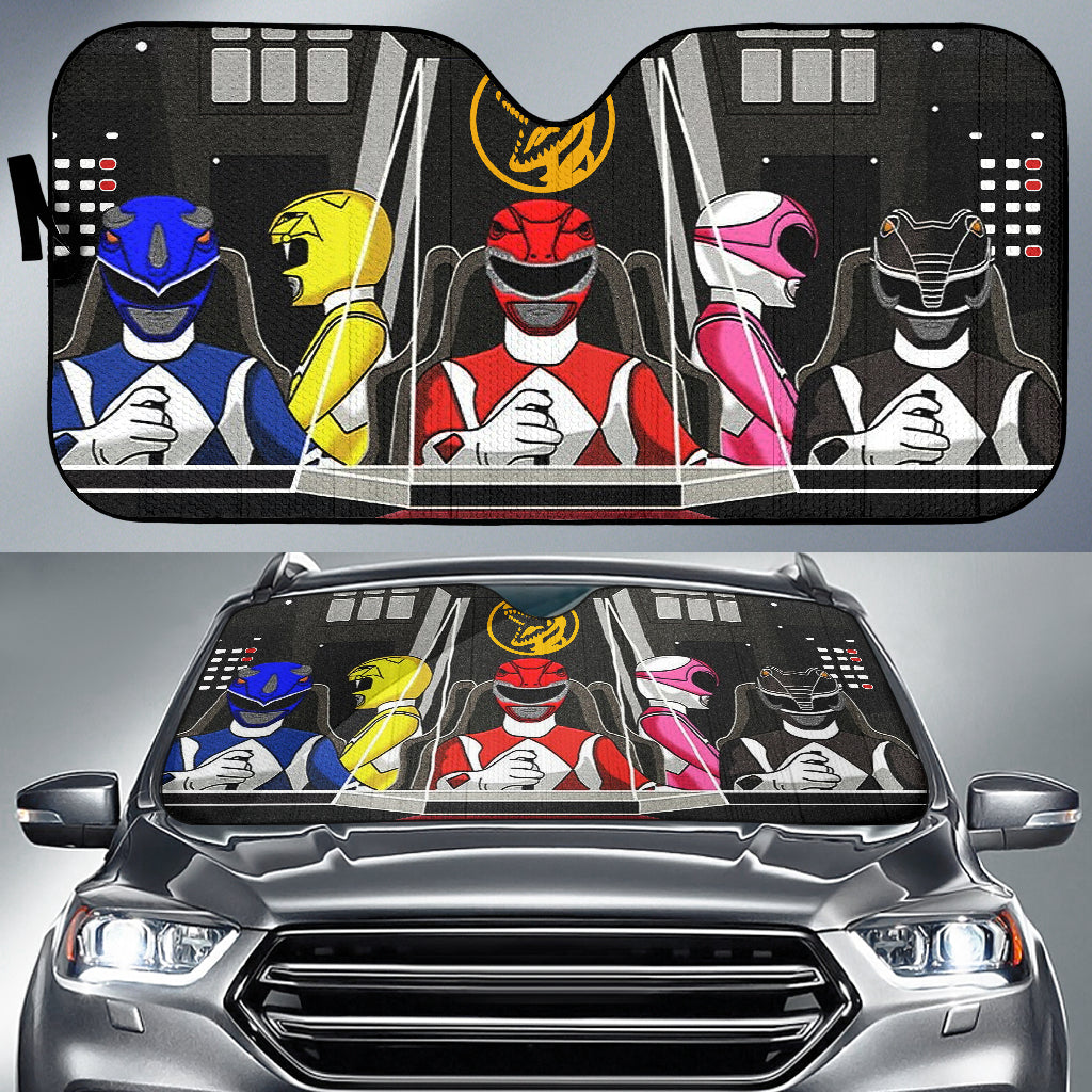 Mighty Morphin Power Rangers Car Auto Sunshades Nearkii