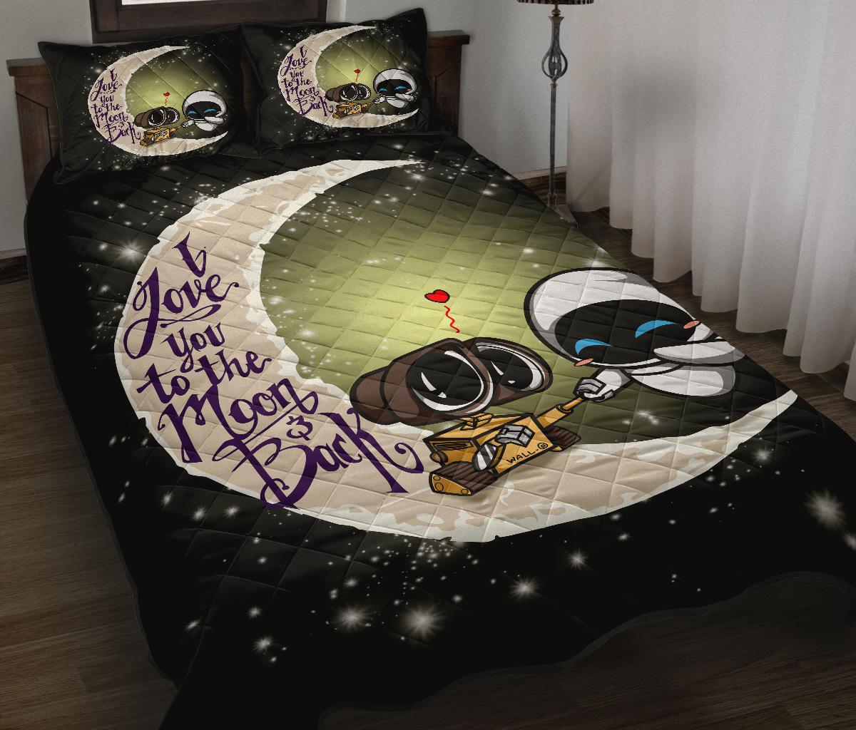 Wall E Couple To The Moon Quilt Bed Sets Nearkii