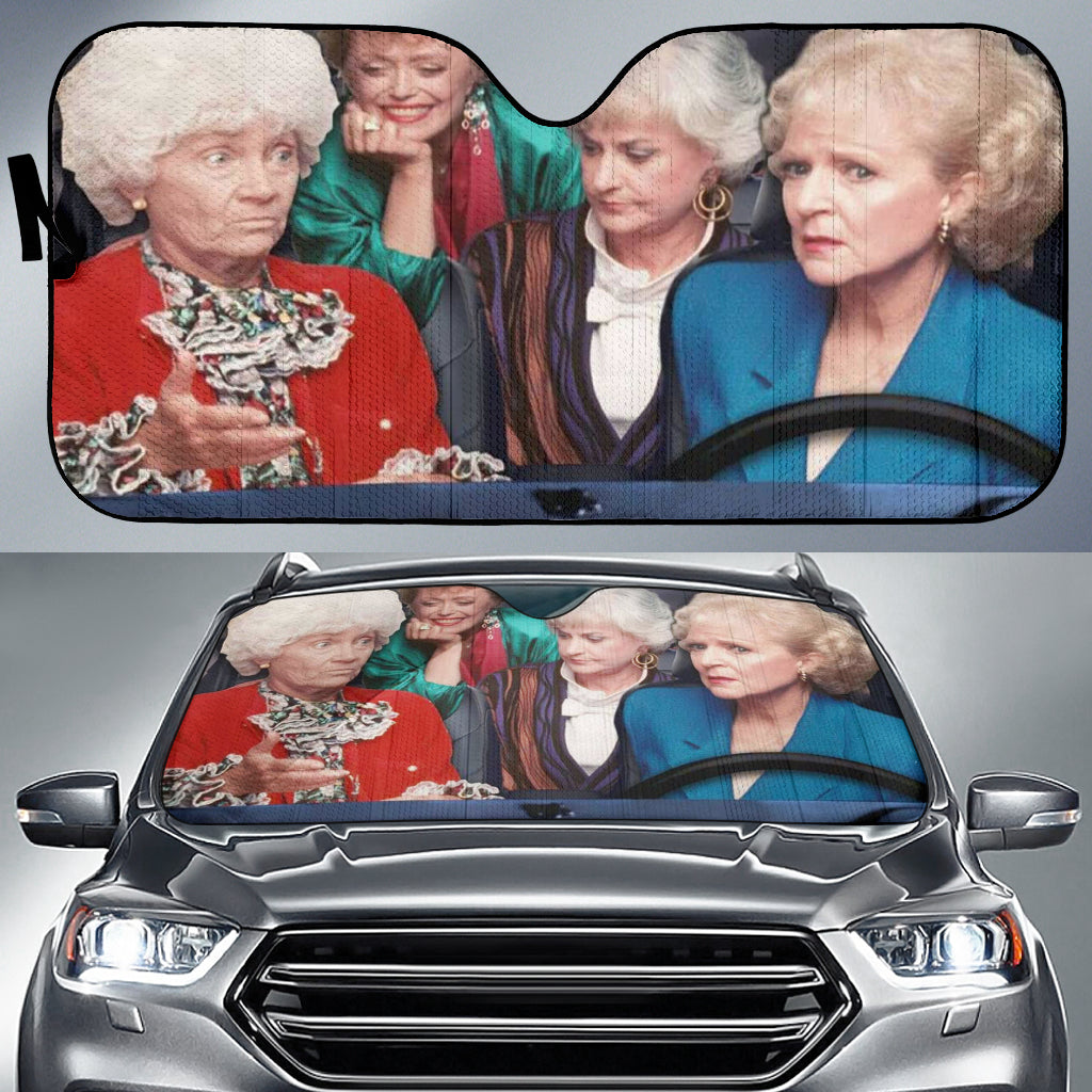 Funny Golden Girl Car Auto Sun Shades Windshield Accessories Decor Gift Nearkii