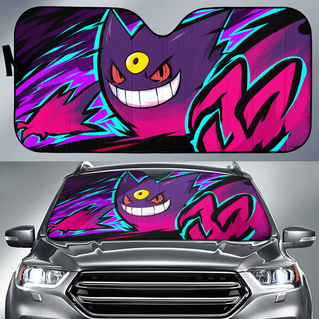 Gengar Pokemon Car Auto Sunshades Nearkii