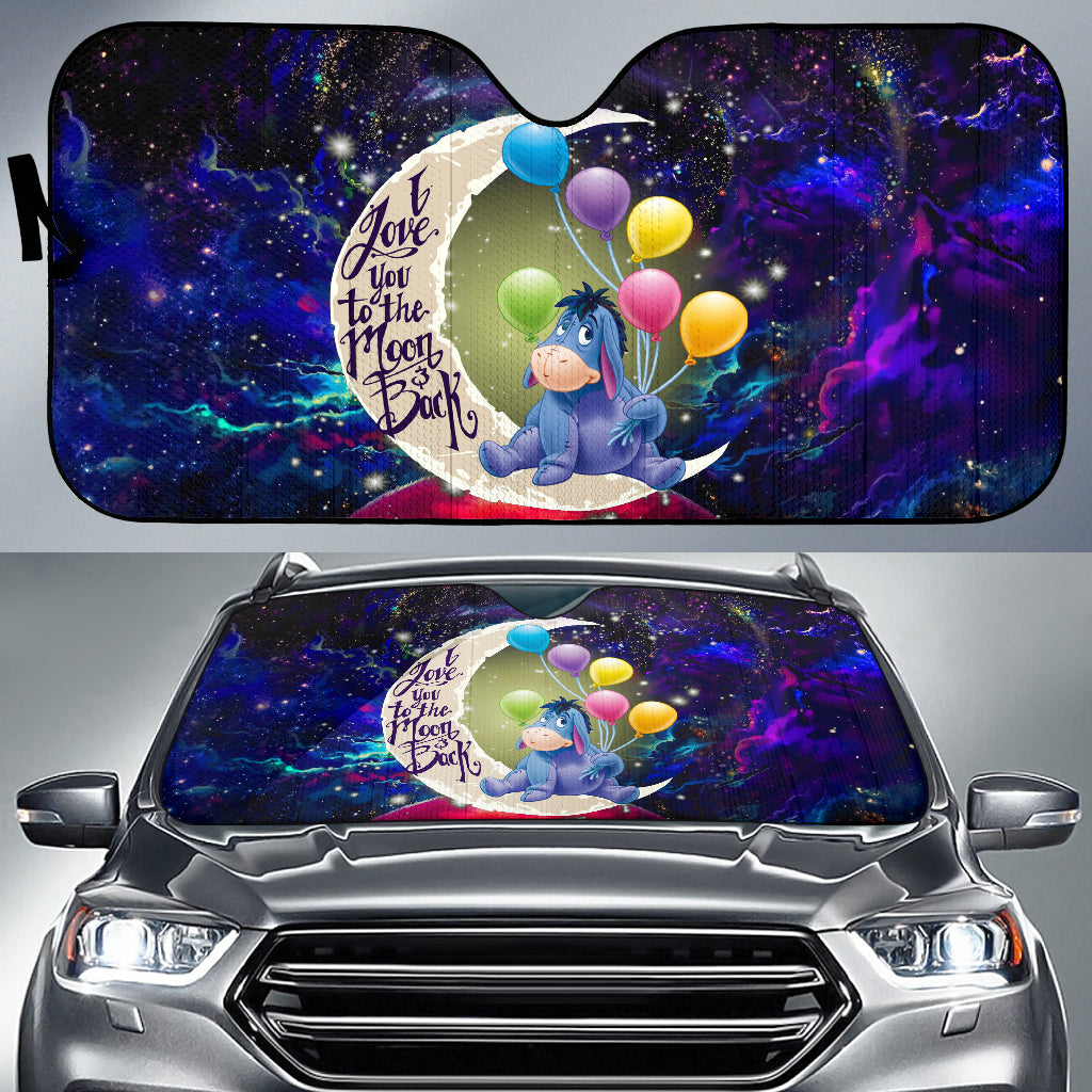 Eeyore Winnie The Pooh Love You To The Moon Galaxy Car Auto Sunshades Nearkii