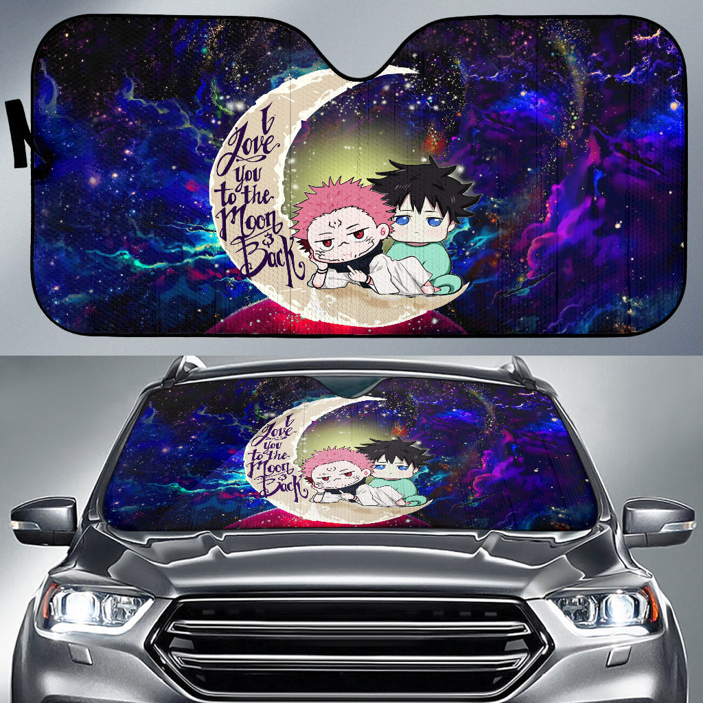 Jujutsu Kaisen Gojo Sukuna Love You To The Moon Galaxy Car Auto Sunshades Nearkii