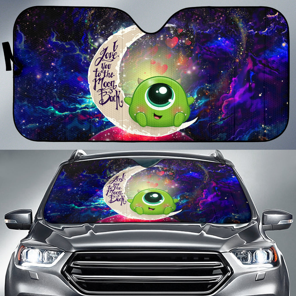 Cute Mike Monster Inc Love You To The Moon Galaxy Car Auto Sunshades Nearkii