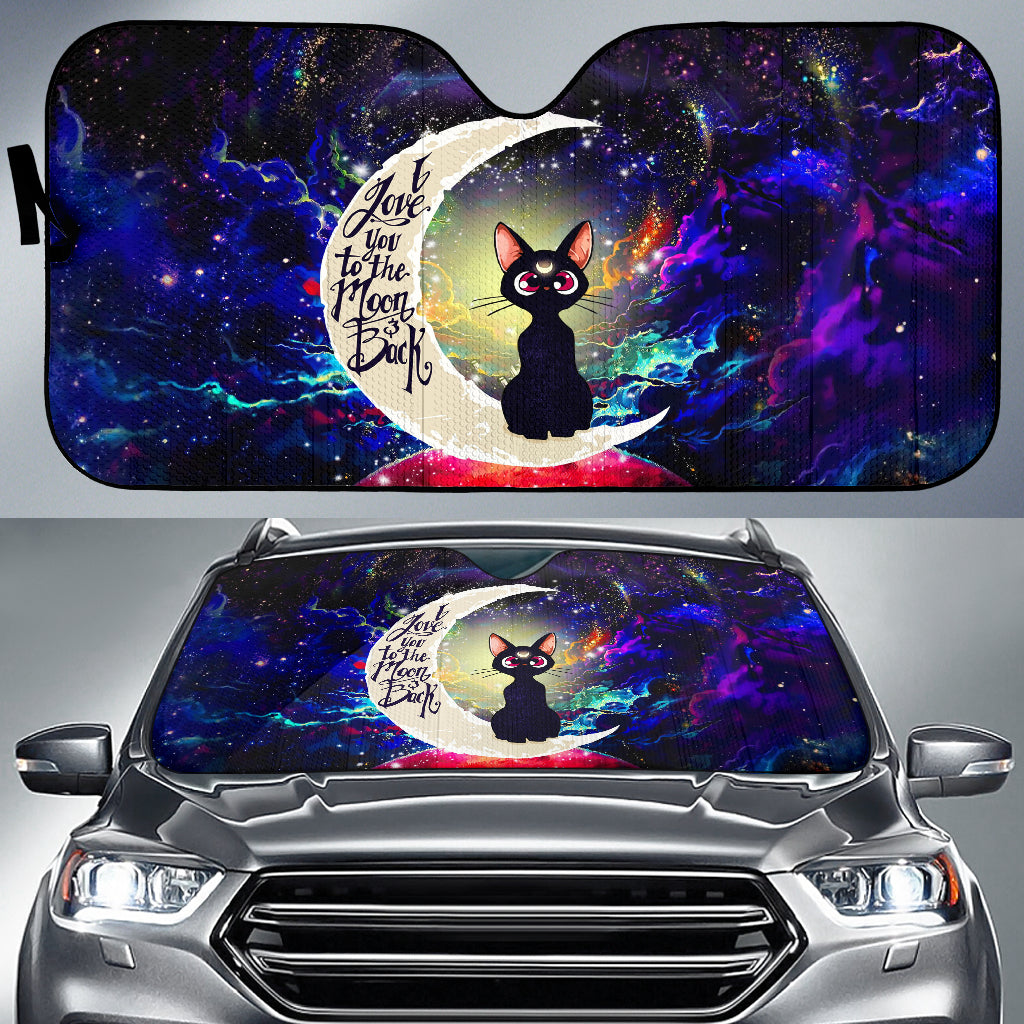 Sailor Moon Cat Love You To The Moon Galaxy Car Auto Sunshades Nearkii