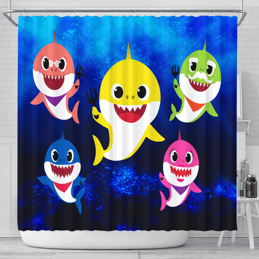 Baby Shark Shower Curtain Nearkii